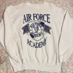 Vintage Air Force Academy White Sweatshirt Crewneck XL